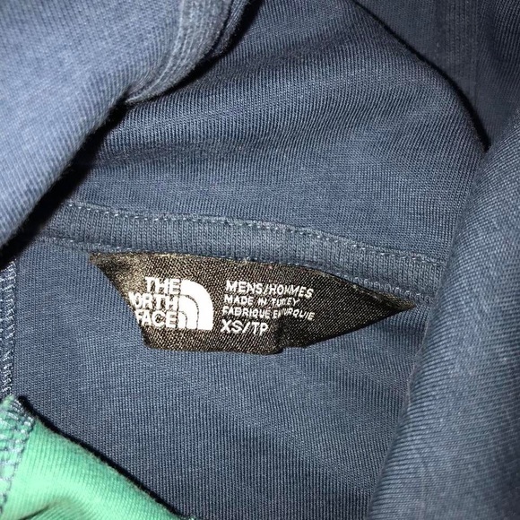 The north face hoodie turquoise and blue north face hoodie men’s size XS - Picture 4 of 4